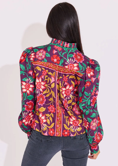 Oliver Top in Medieval Floral
