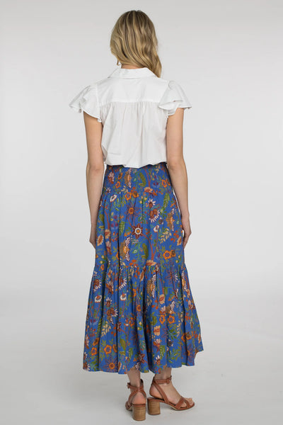 Izzy Skirt Dress in Secret Garden Sapphire