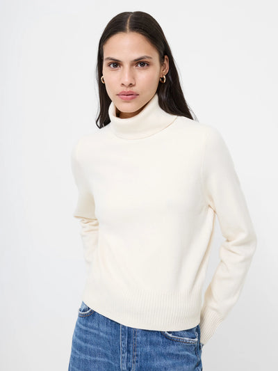 Babysoft Turtleneck Sweater in Porcelain Cream