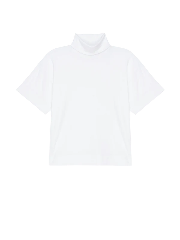 Fable Turtleneck Tee in White