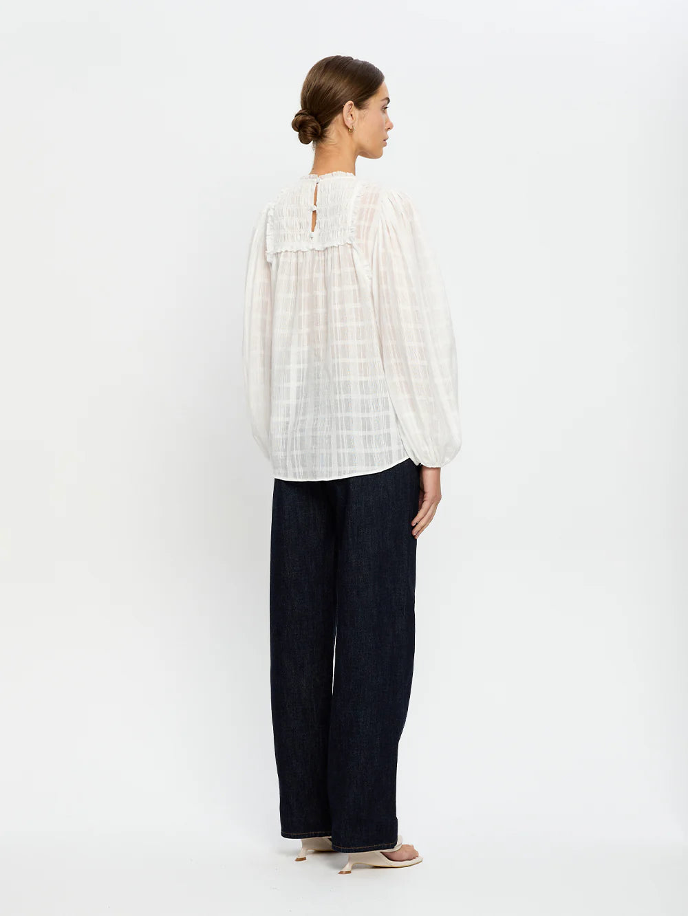 Paige Blouse in Ivory