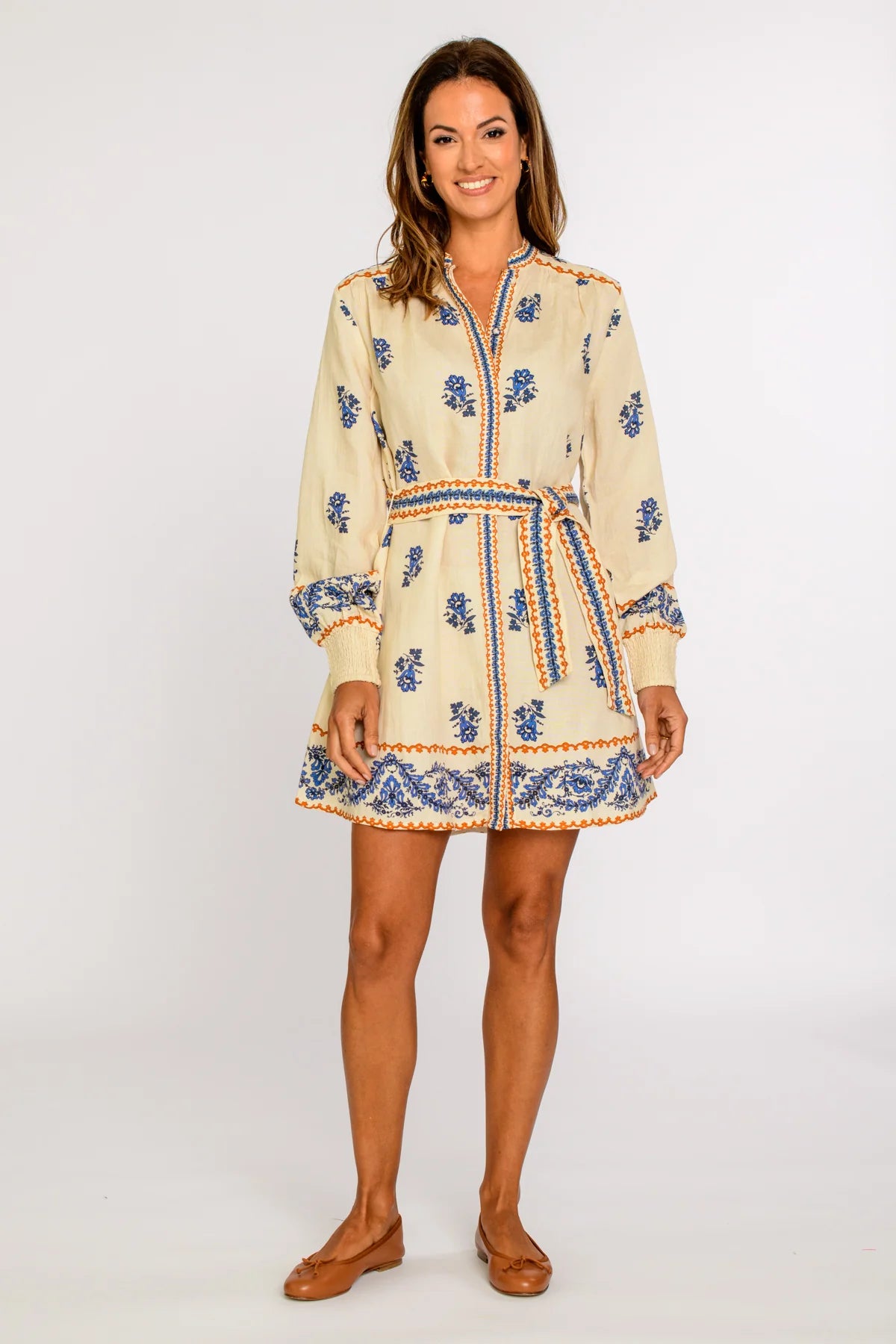 Tara Dress in Handkerchief Ivory