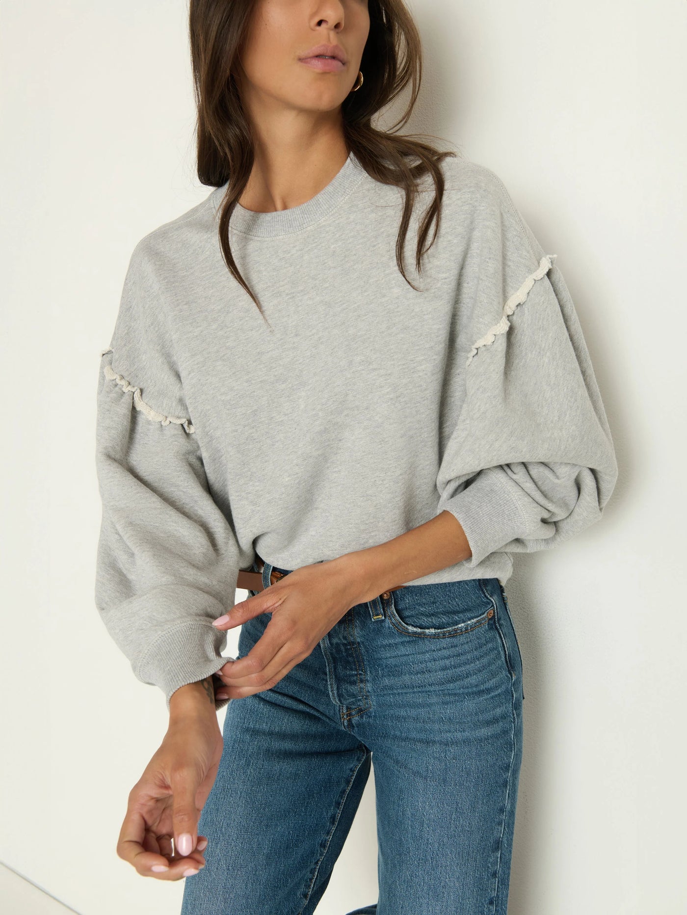 Shane Sweatshirt in Heather Grey