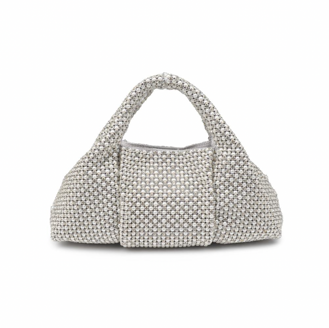 Renata Evening Bag in Pearl Silver