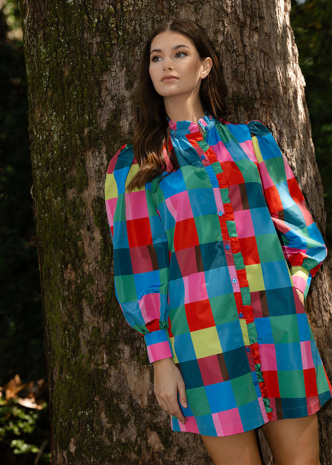 Nora Dress in Holiday Check