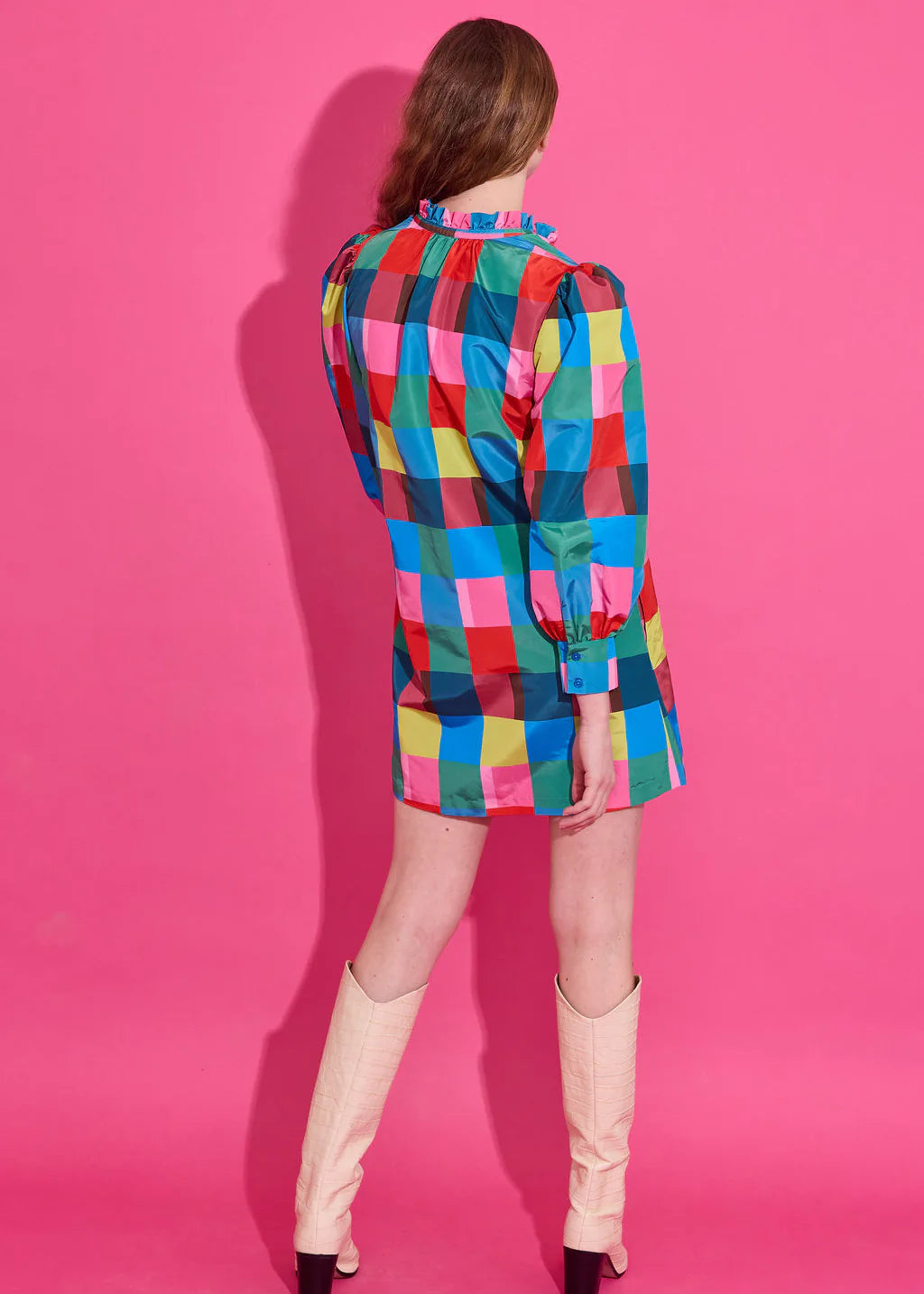 Nora Dress in Holiday Check