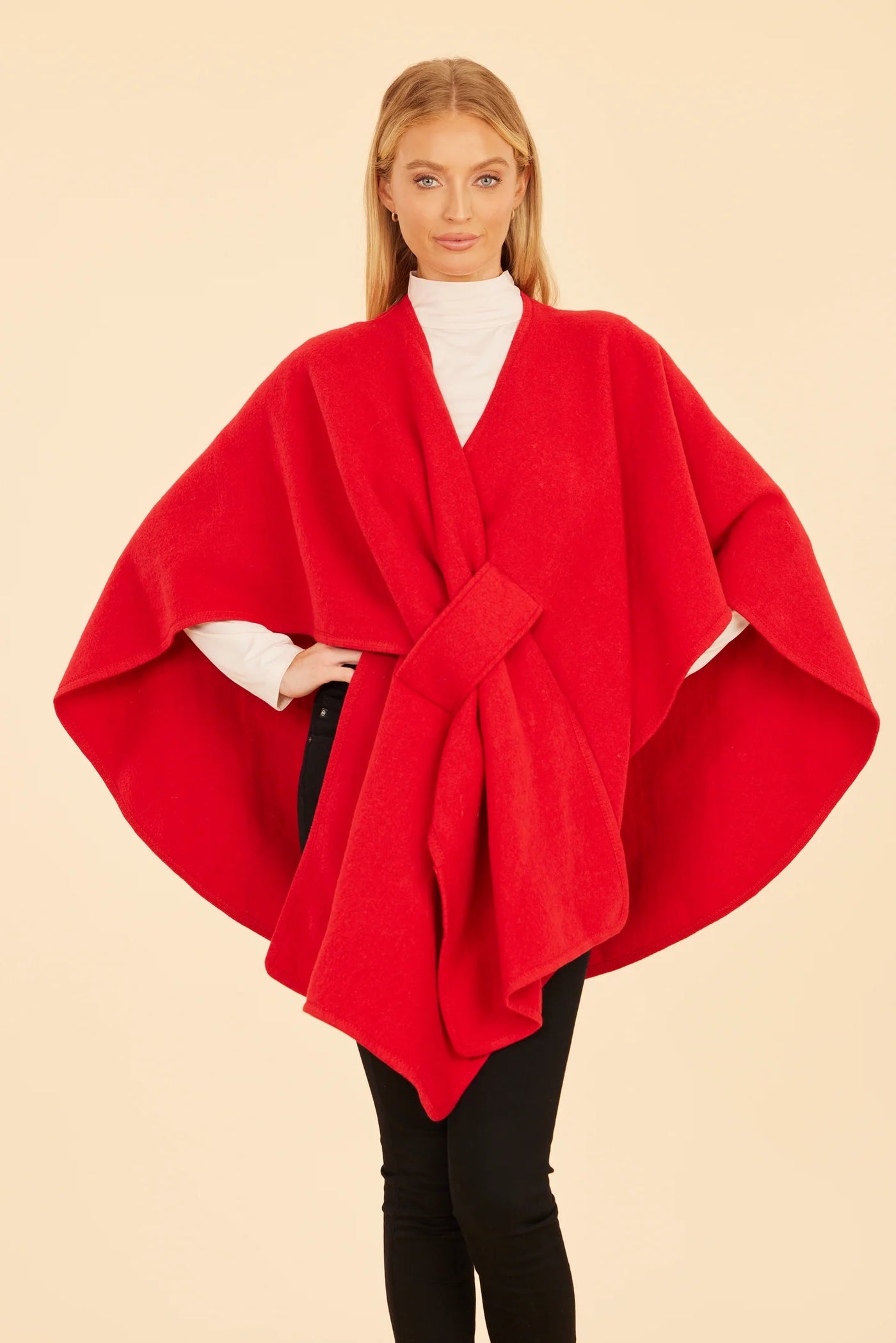 Knit Wrap in Red