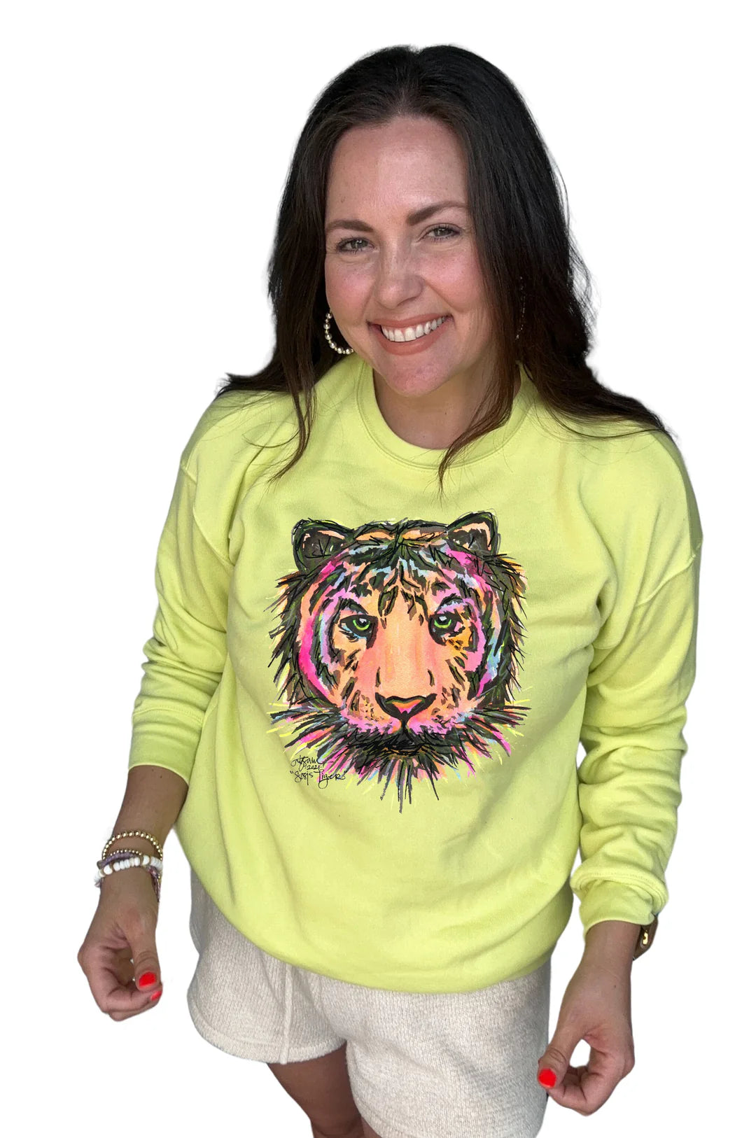Colors of Mike Sweatshirt in Neon Yellow