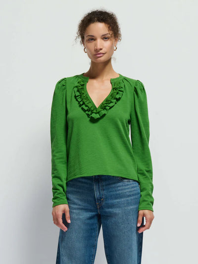 Valita Top in Salon Green