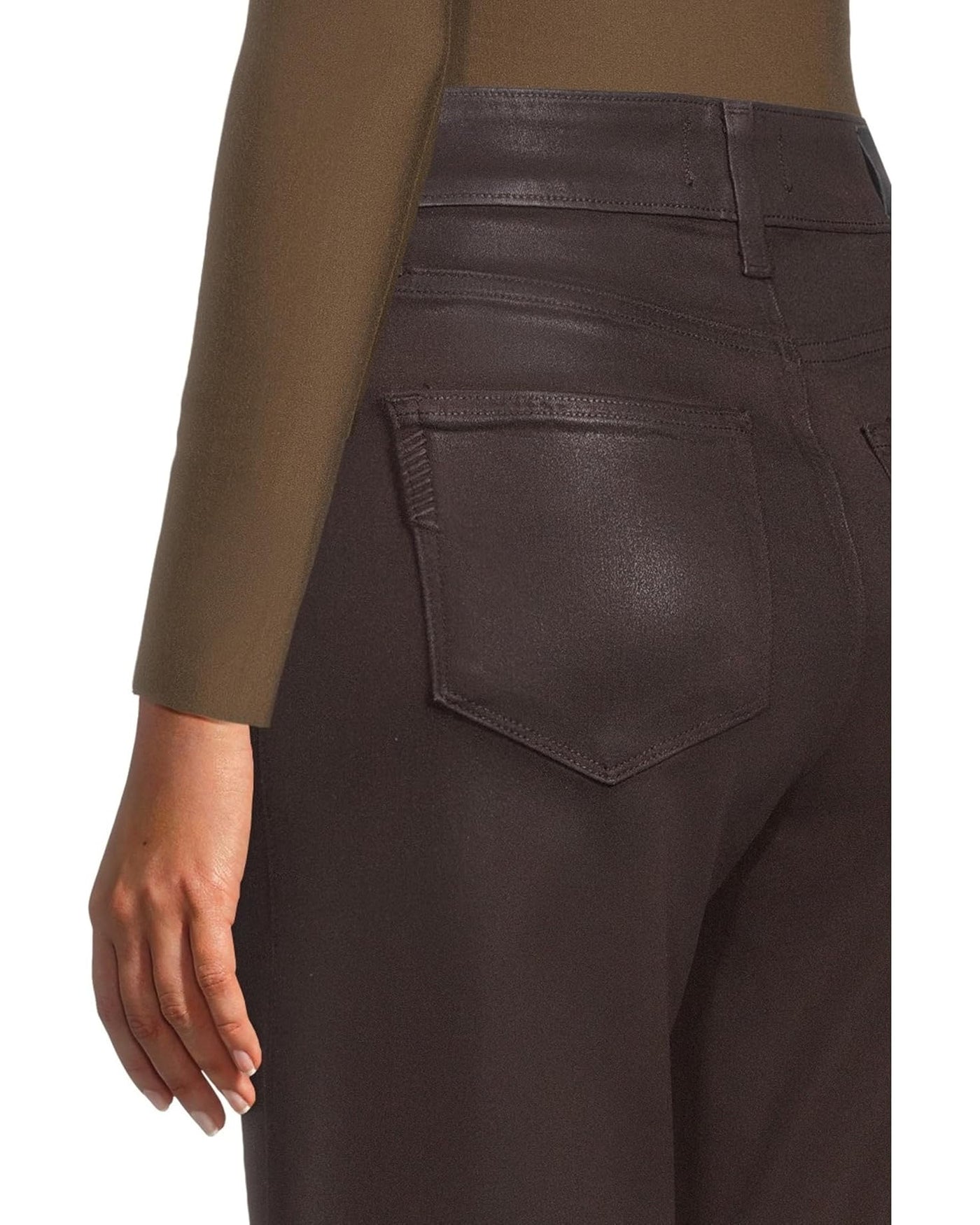 Anessa Wide Leg Jean in Chicory Coffee Luxe Coating