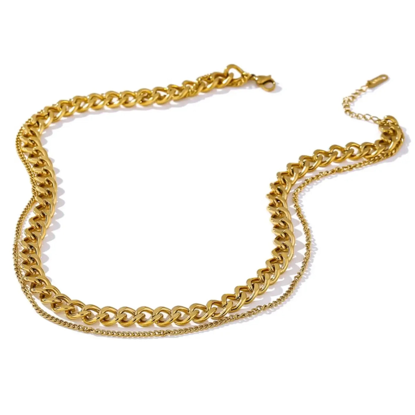 Double Strand Necklace in Gold