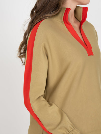 Long-Sleeve Poppy in Cherry Spice