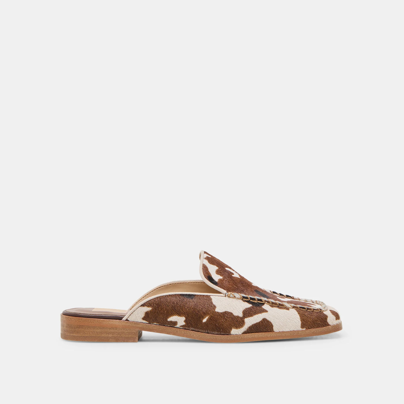 Bradly Flats in Cocoa Taurus Calf Hair