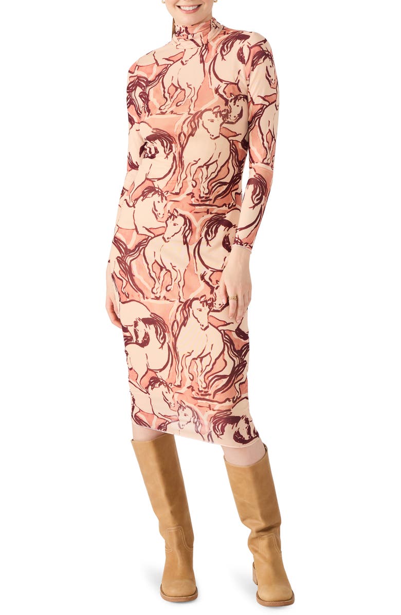 Vivienne Dress in Horse Print