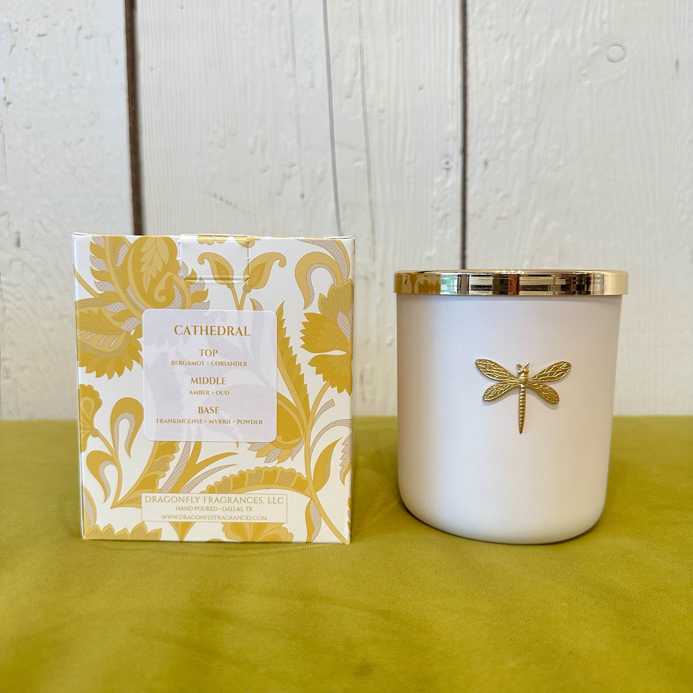 Gia Candle Matte White in Cathedral
