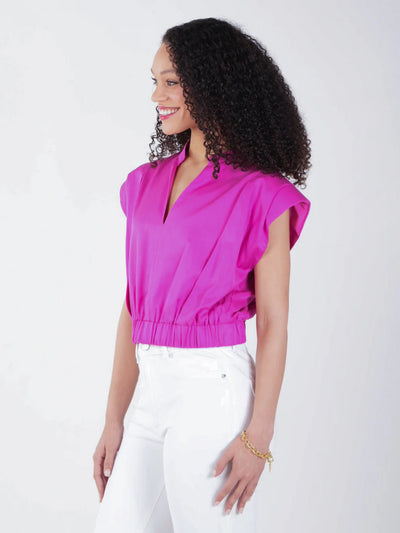 Evie Top in Raspberry Rose