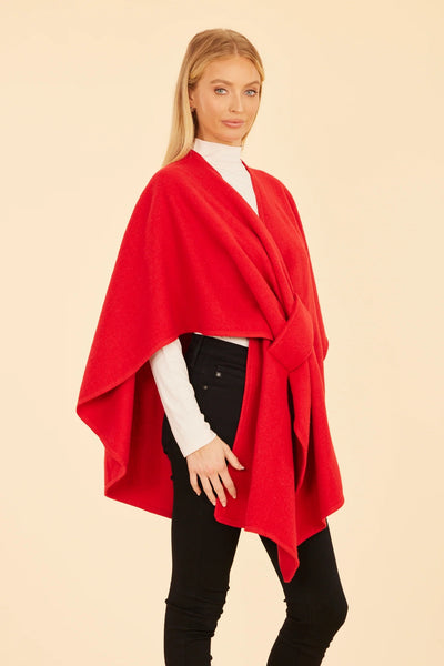 Knit Wrap in Red