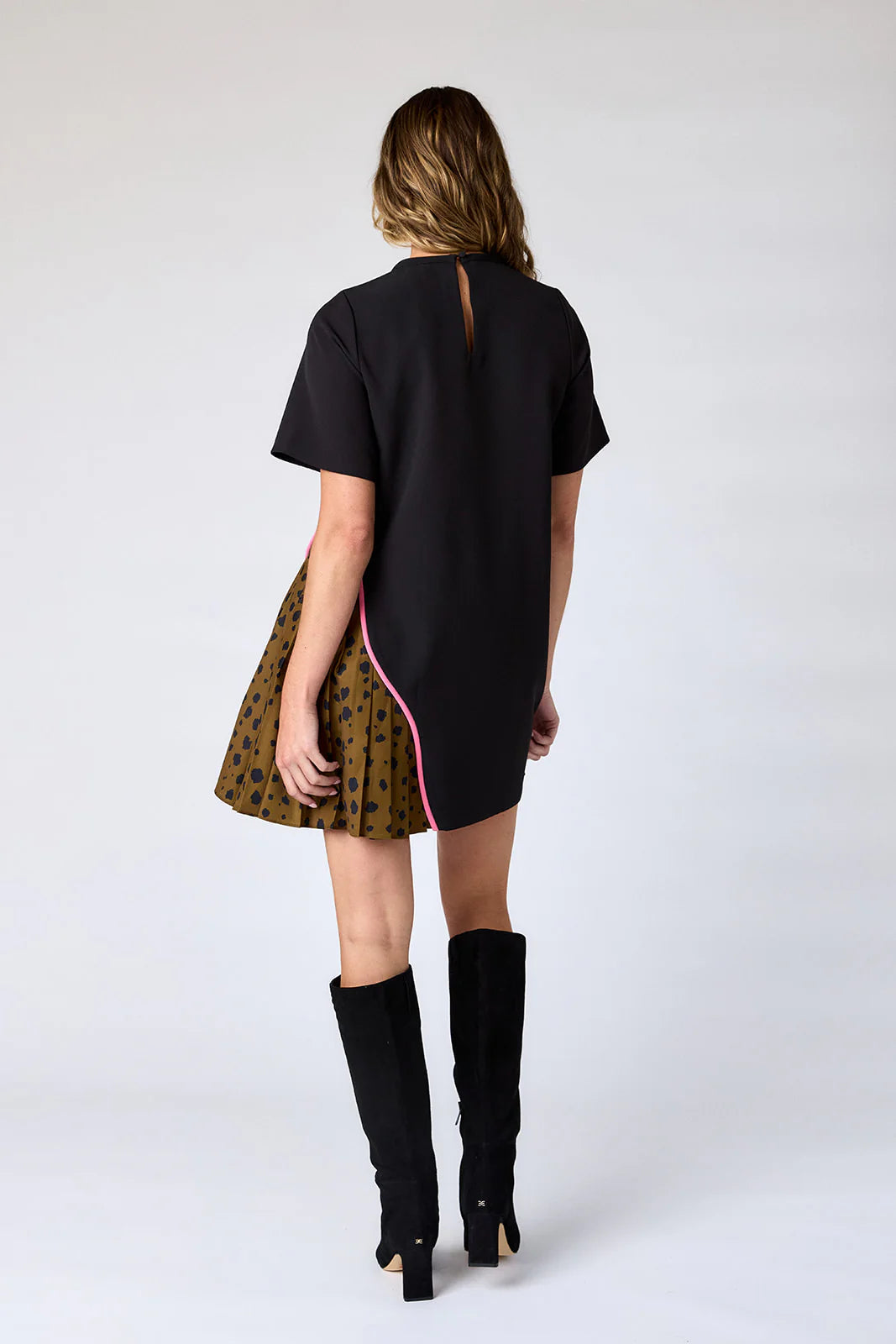 Graham Dress in Black/Ink Spots