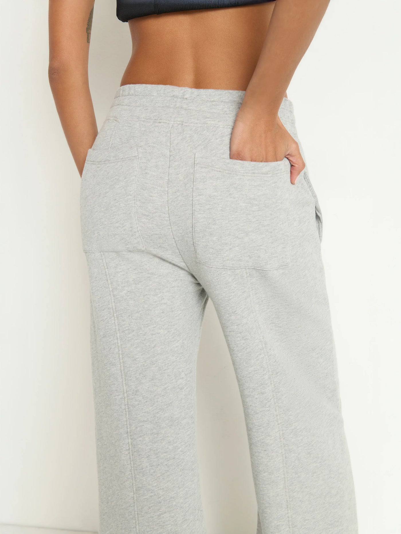 Lincoln Knit Pant in Heather Grey