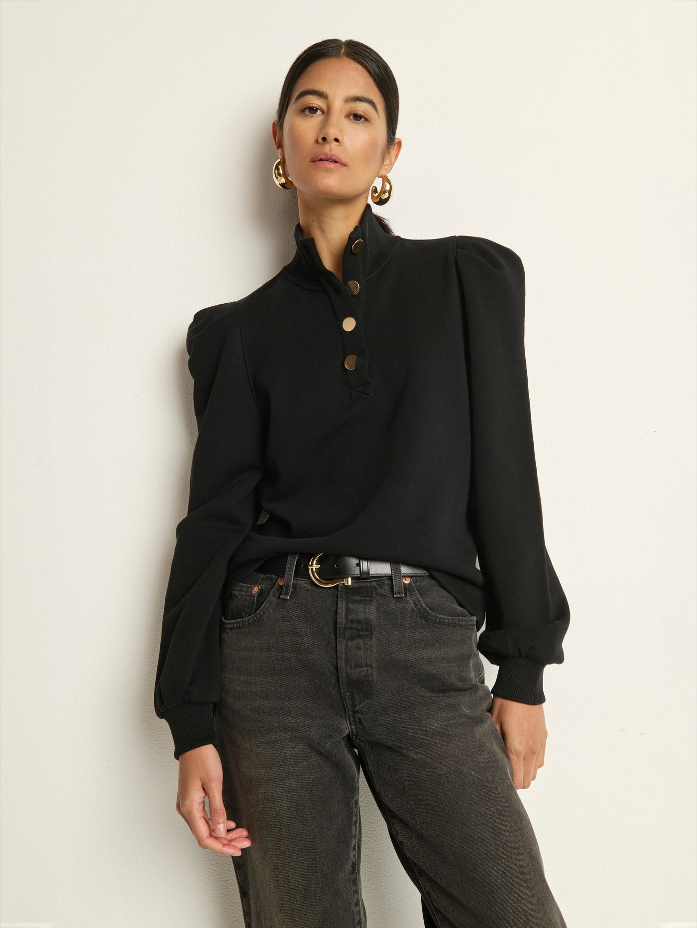 Jessie Sweatshirt in Jet Black