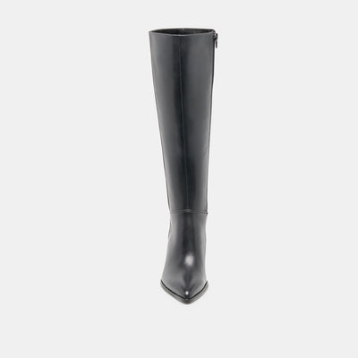 Aldy Boots in Black Leather