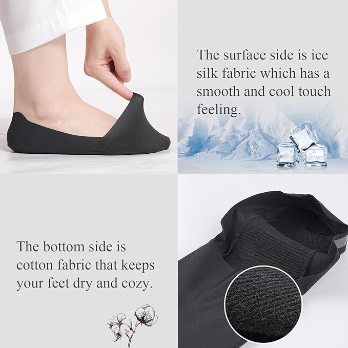 No Show Socks in Black