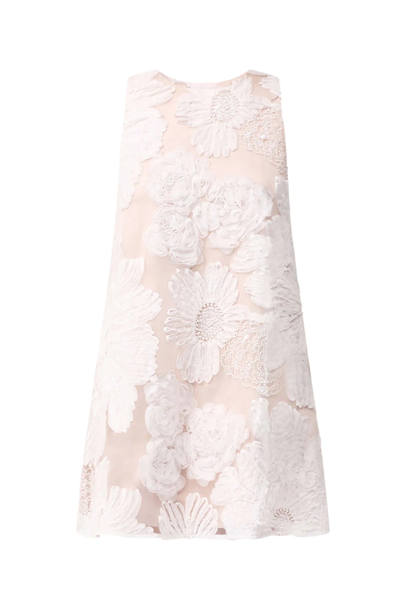 Roxana Shift Mini Dress in White