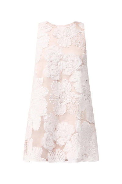 Roxana Shift Mini Dress in White