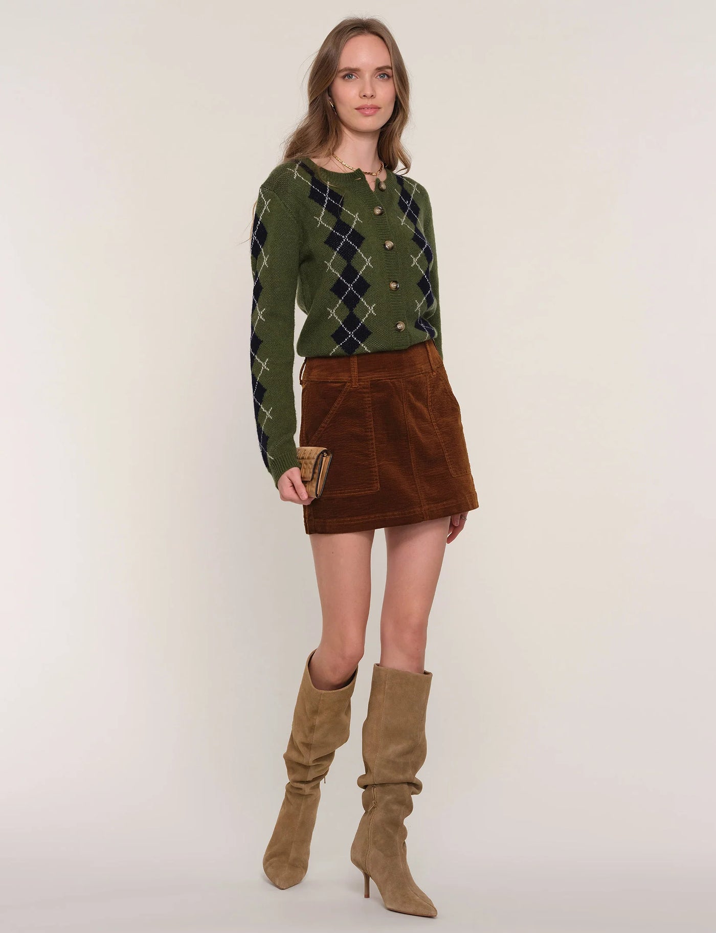 Elaine Skirt in Saddle