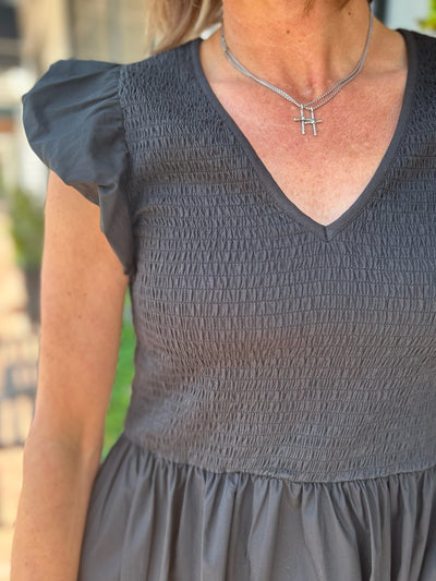 Gray Dress in Black