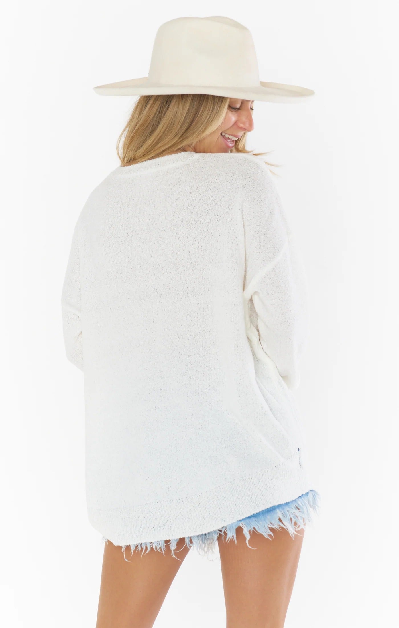 Woodsy Sweater in American Flag Knit