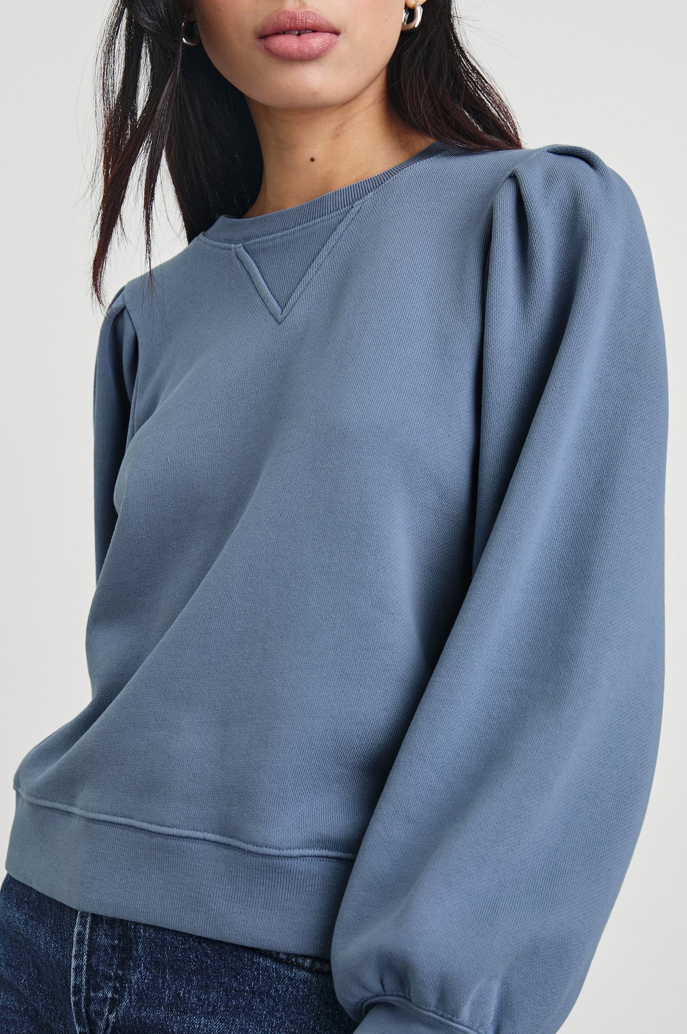 Tiffany Pullover in Faded Periwinkle