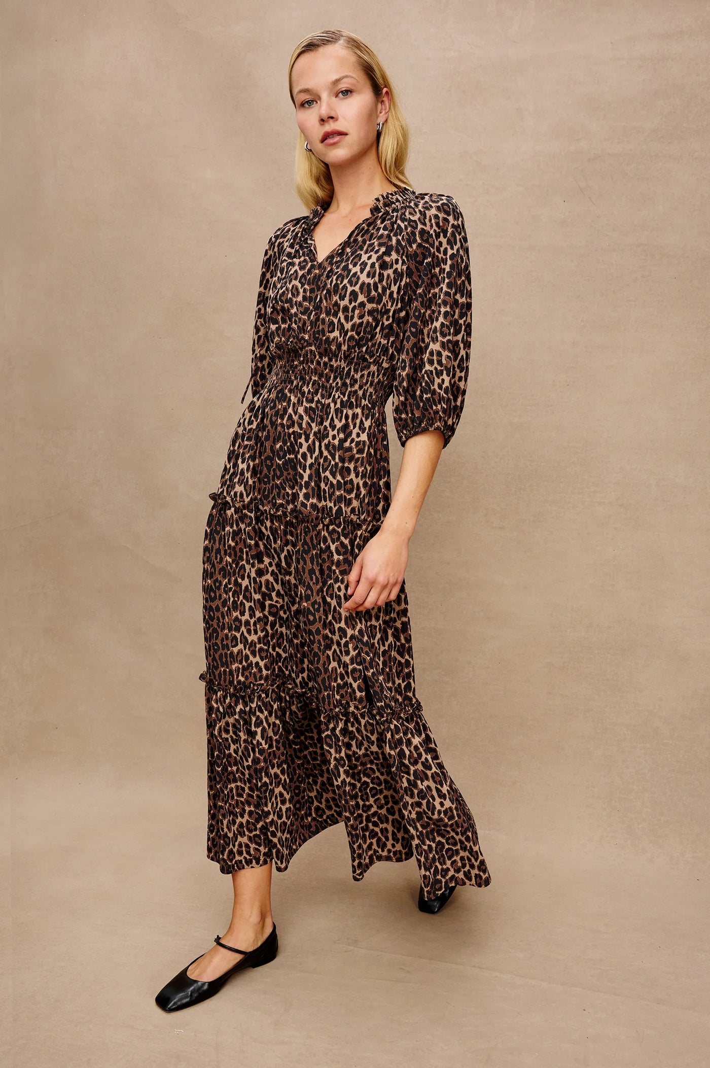 Caterine Dress in Brown Nala
