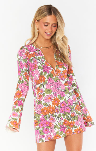 Charlie Collar Dress in Carnaby Floral Knit