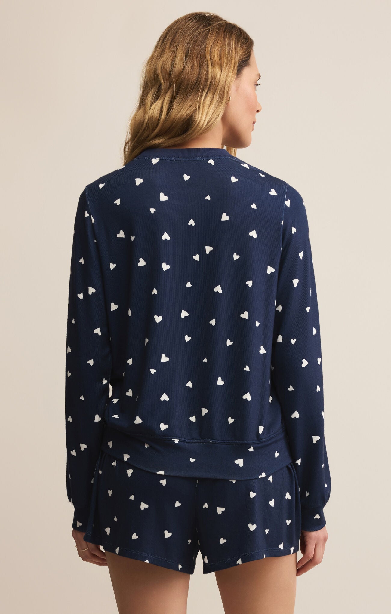 Classic Heart Long Sleeve Top in Eclipse