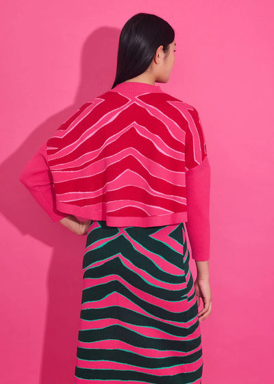 Leona Sweater in Ziggy Lipstick