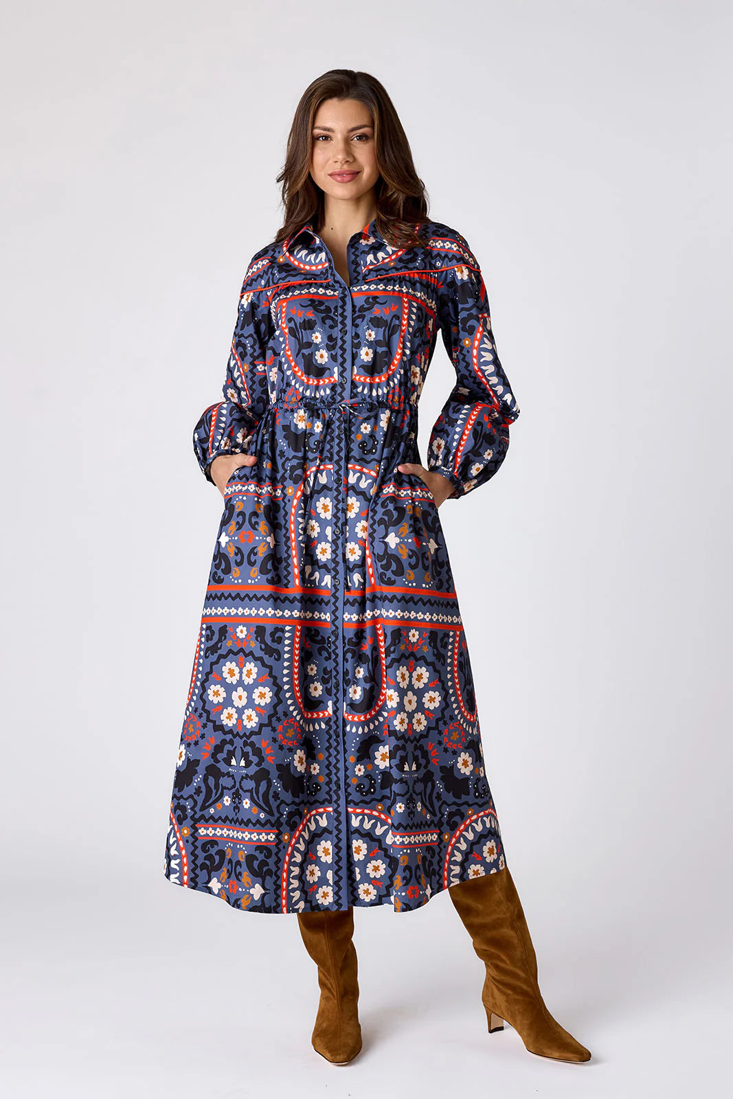 Lucille Dress in Western Craft