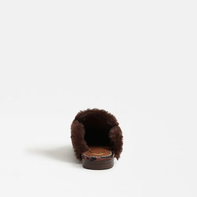 Tillie Cozy Mule in Leopard Print