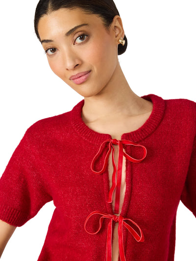 Sereia Cardigan in Dark Red
