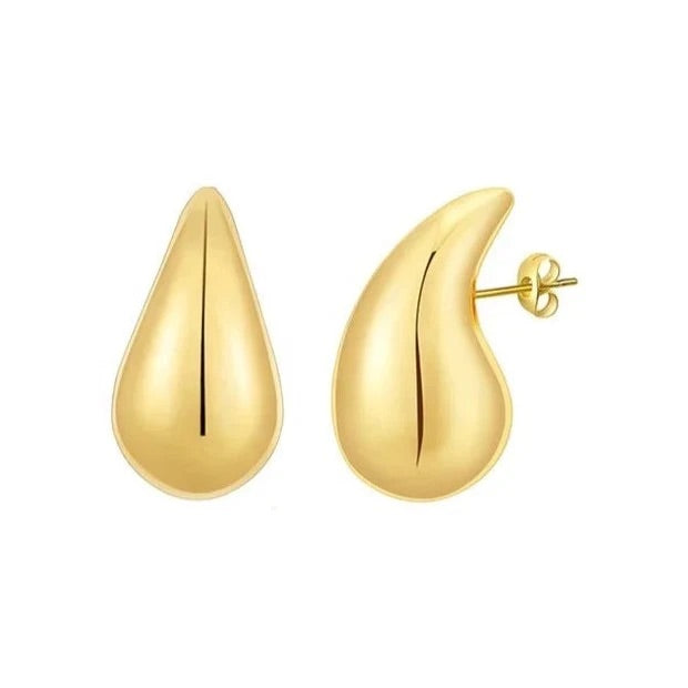 Elia Raindrop Earring 30mm in Gold