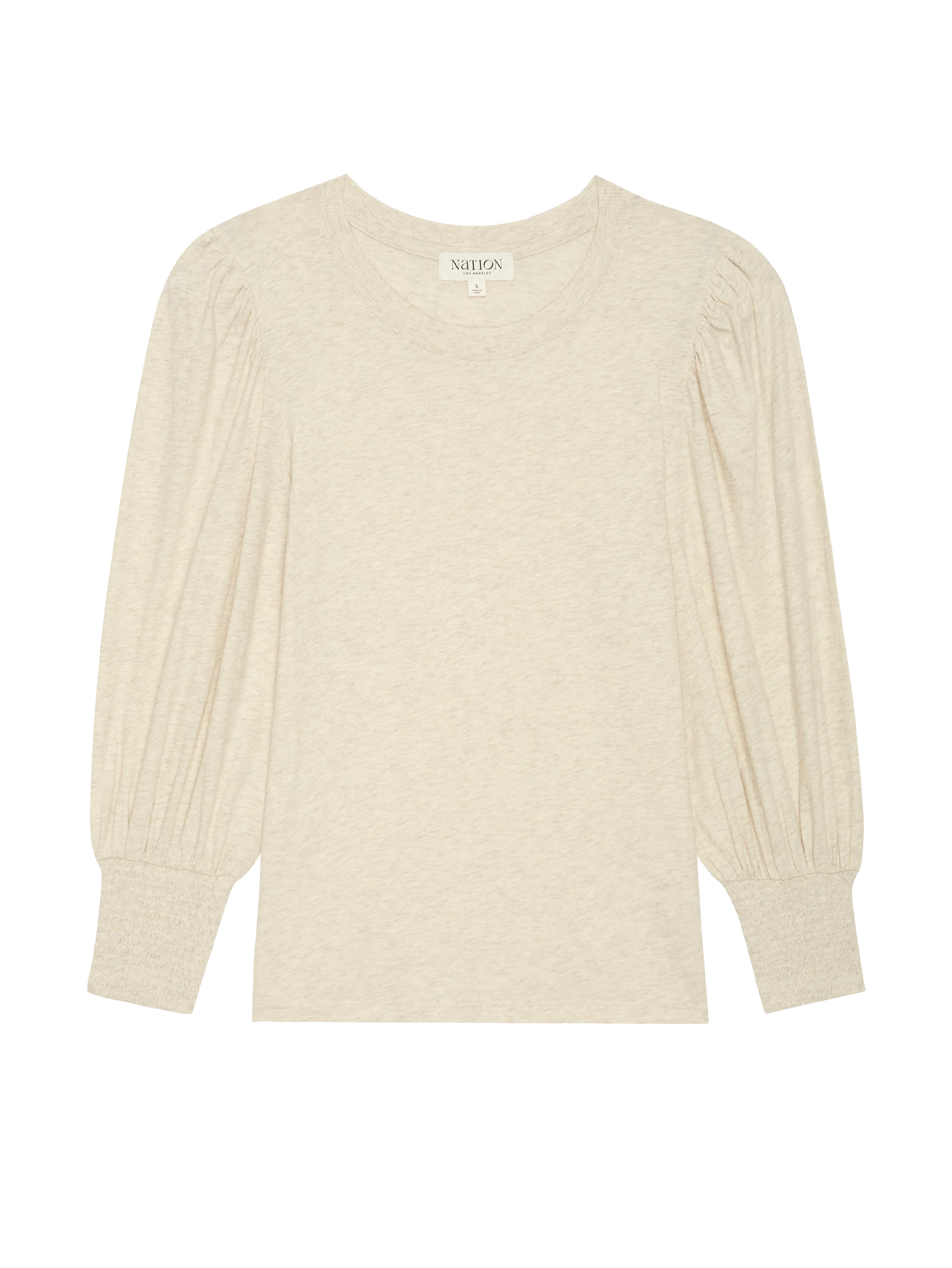 Loren Tee in Heather Oatmeal