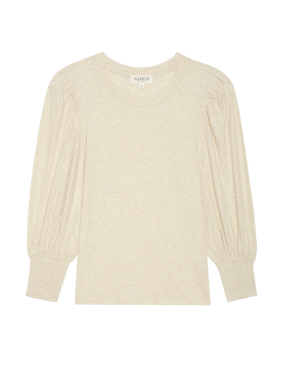 Loren Tee in Heather Oatmeal