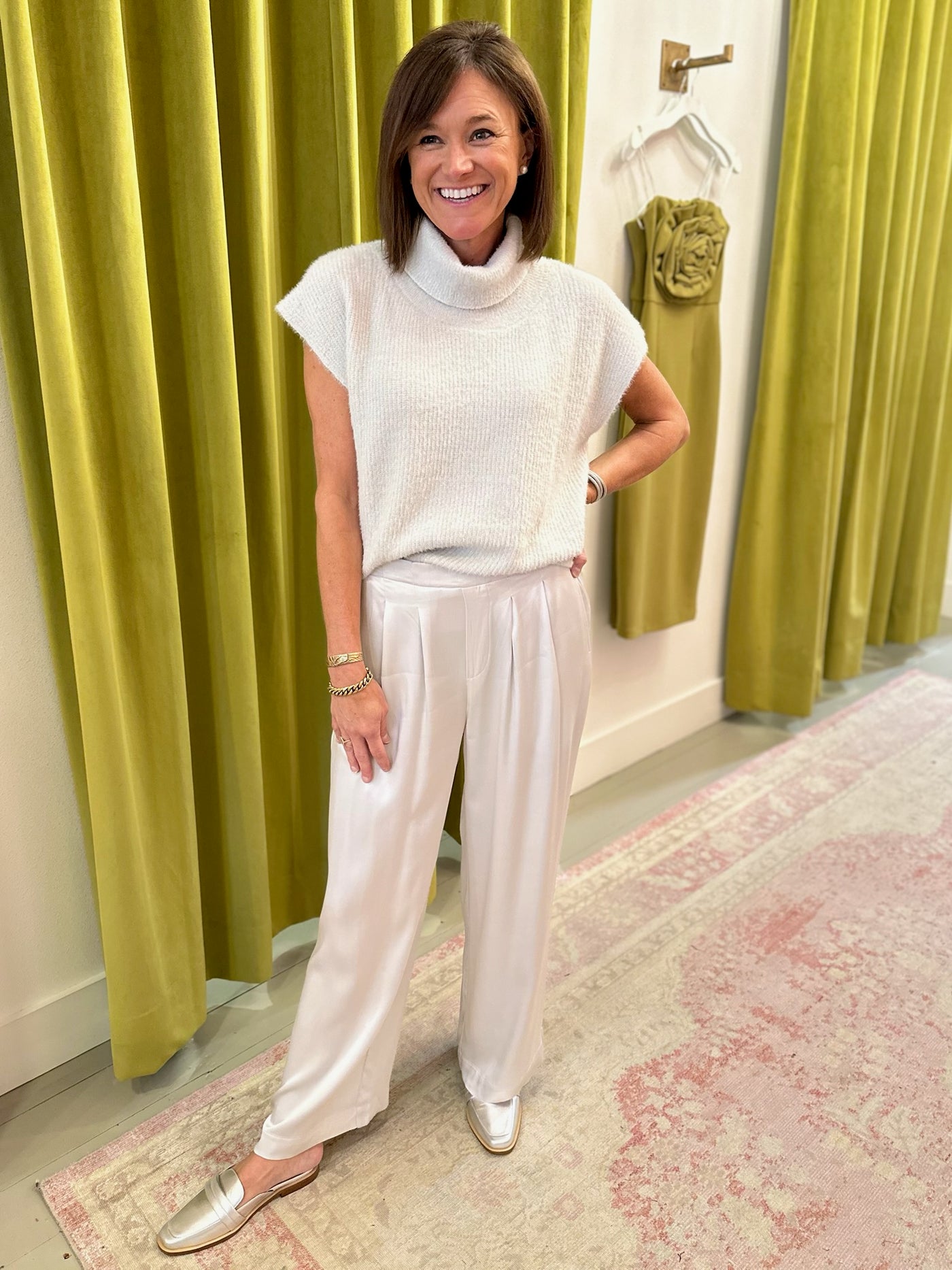 Eileen Pant in Light Grey