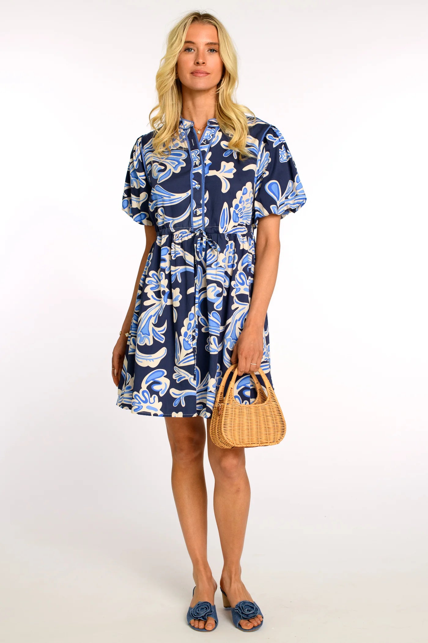 Edie Dress in Grand Entrance Navy