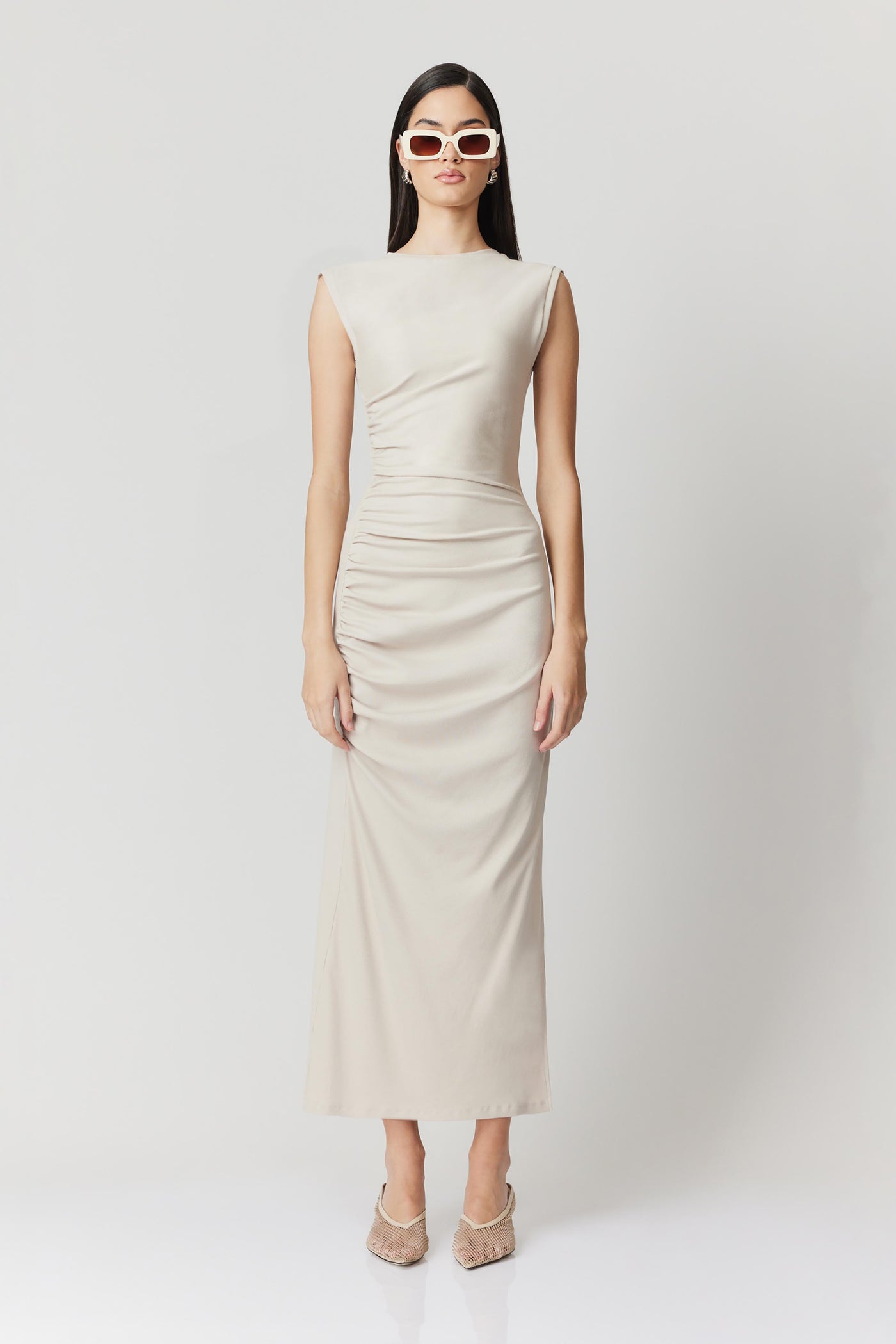 Aitana Maxi Dress in Bone