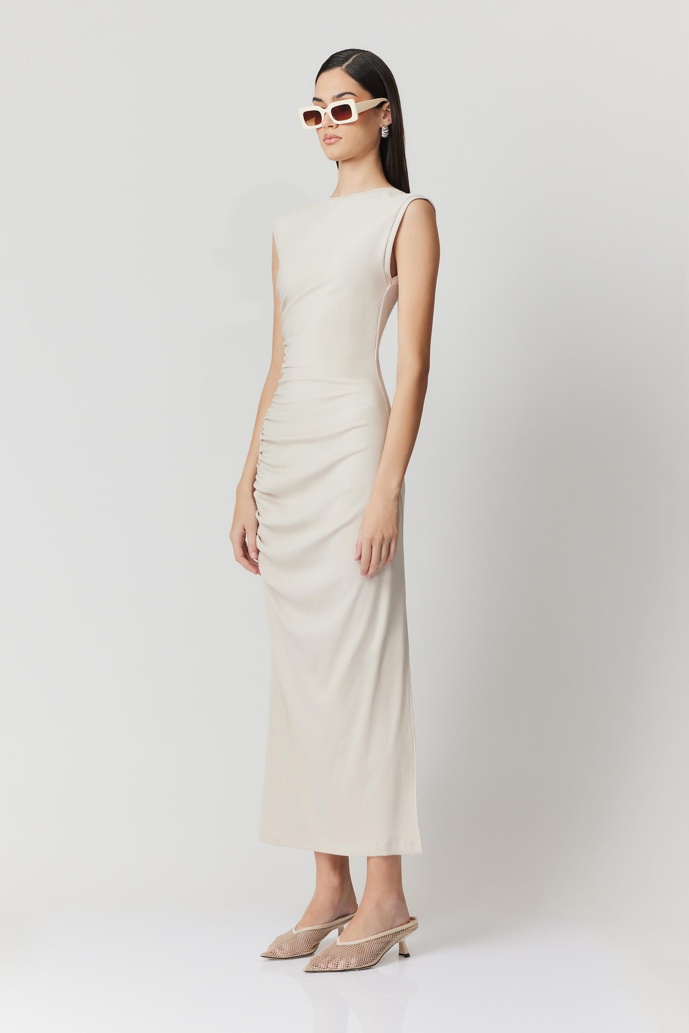 Aitana Maxi Dress in Bone