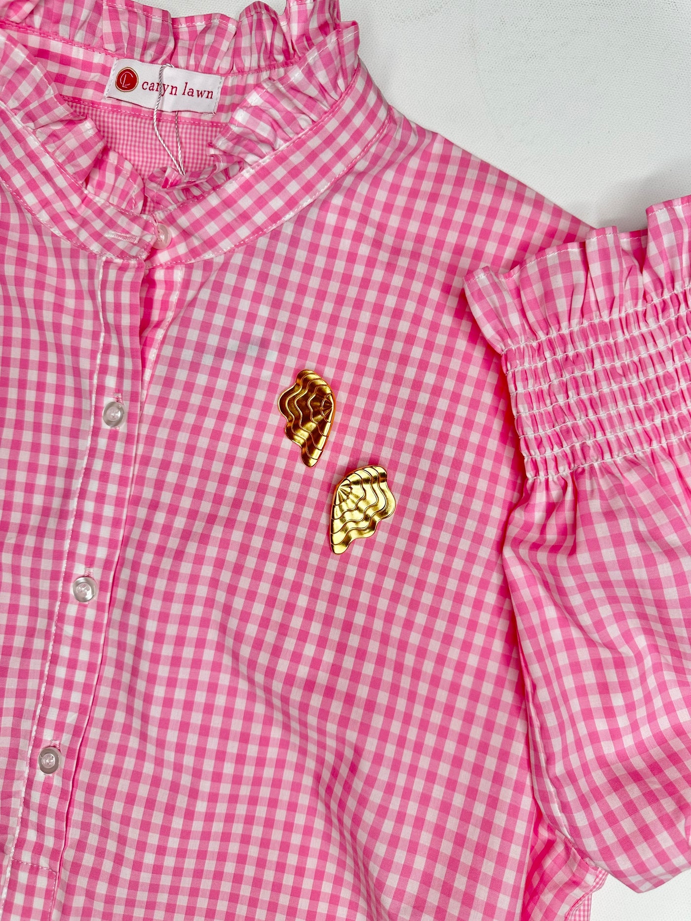 Kimberly Dress in Opposite Gingham Pink