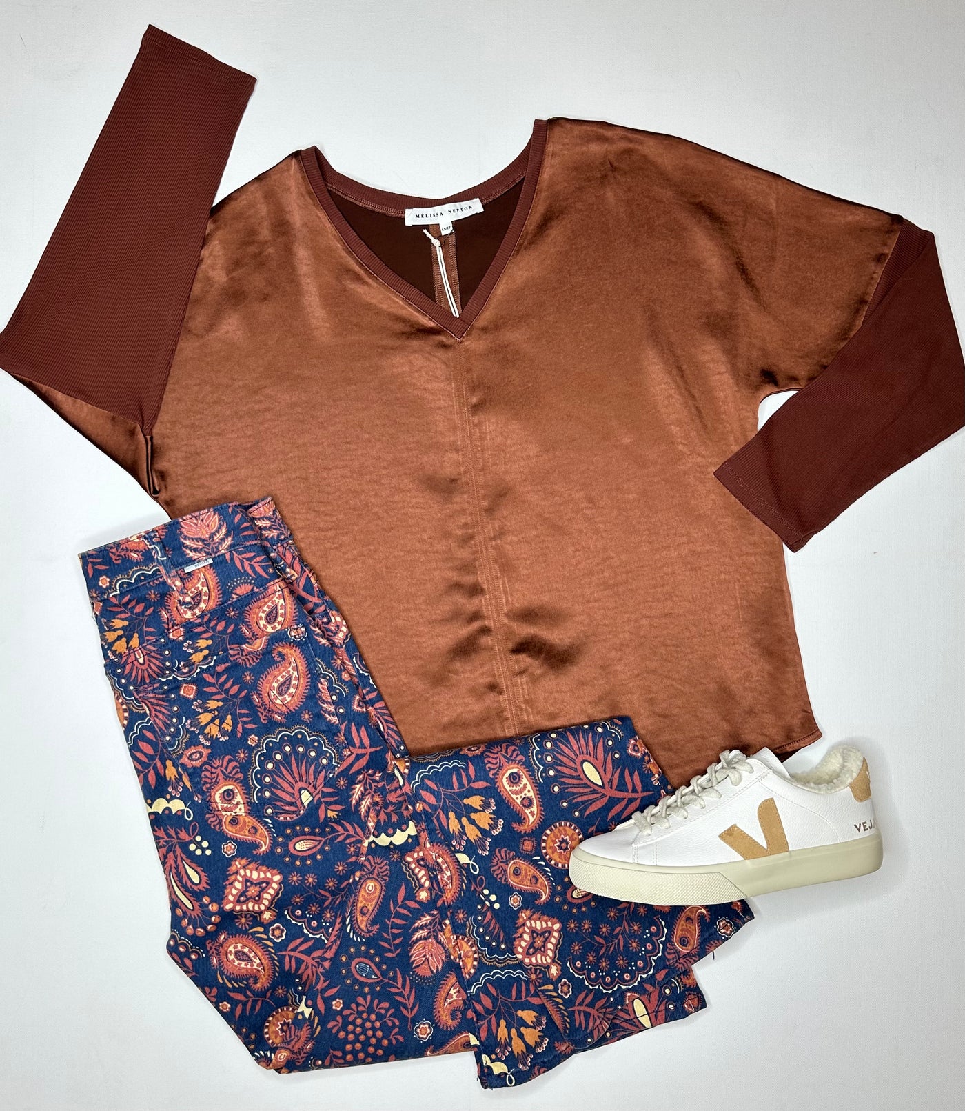 Cindy Top in Marsala Brown