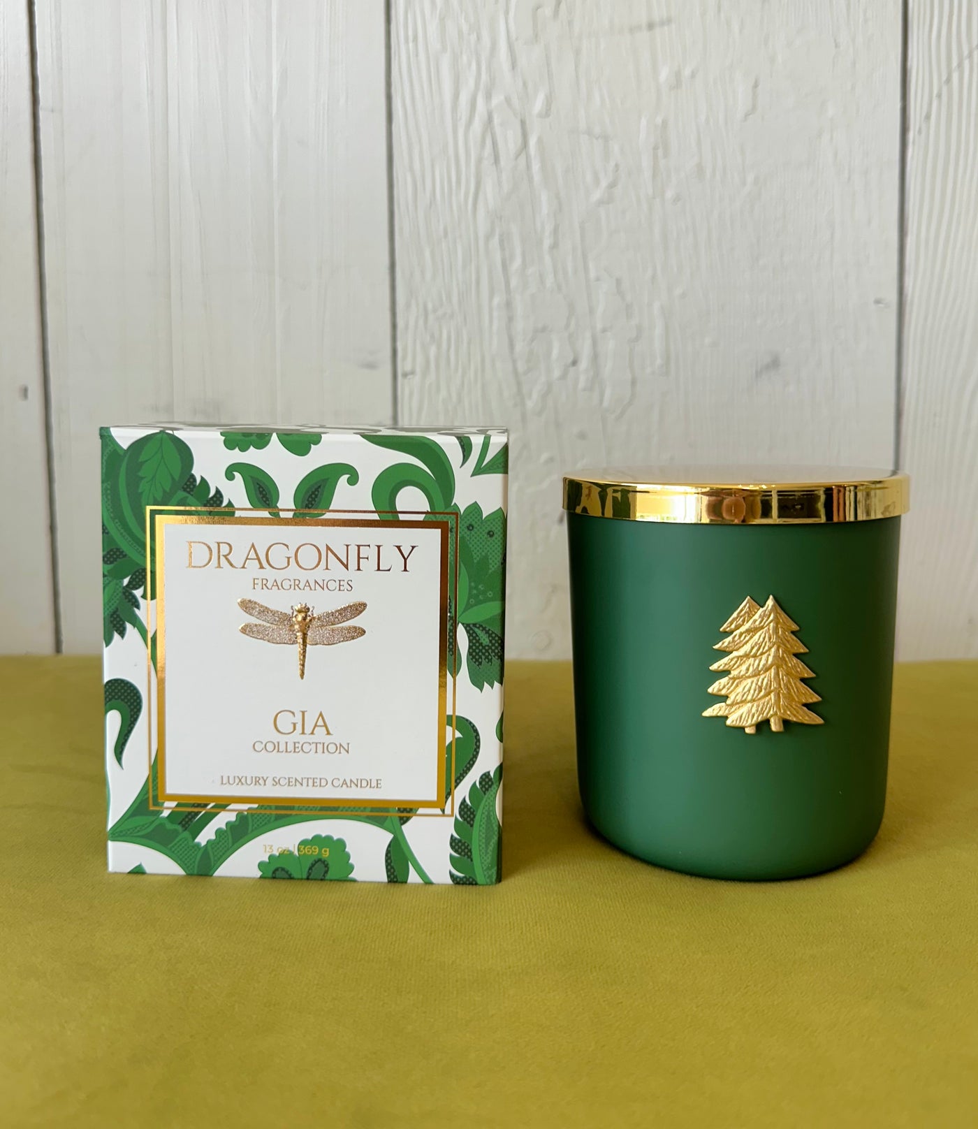 Gia Candle Matte Green Tree in Balsam + Fir