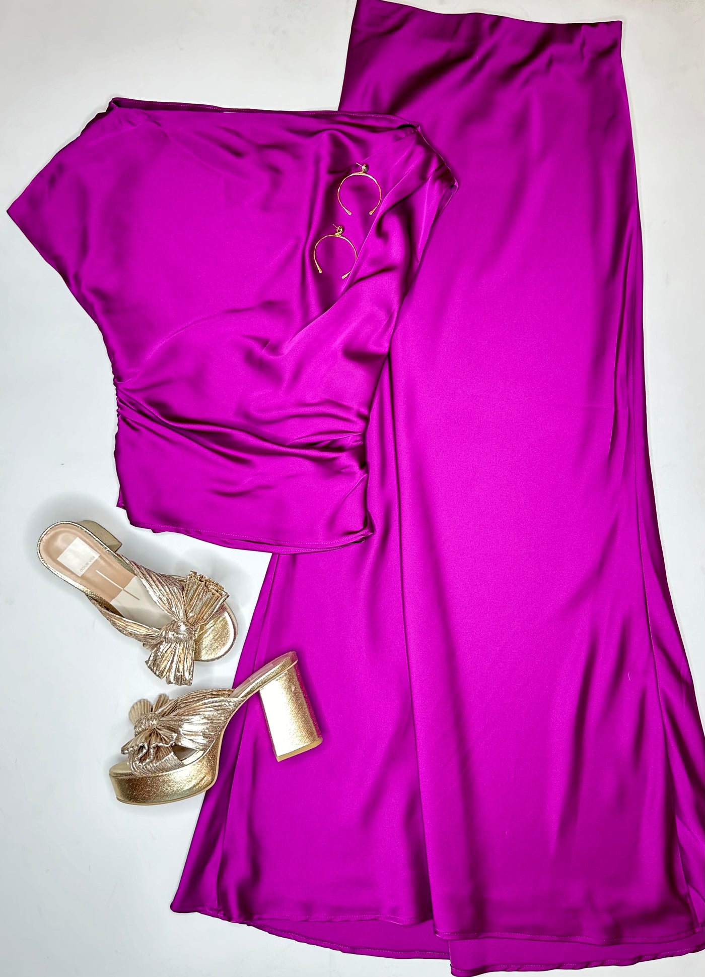 Alicia Maxi Skirt in Plum